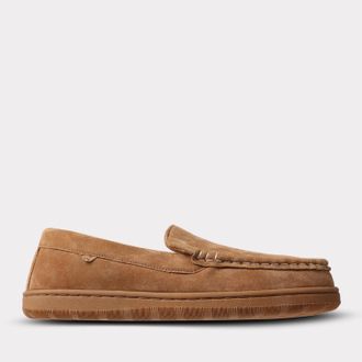 Lamofootwear Mens Brett Un-Lined Slip-On Moccasin In Chestnut