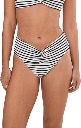 L*Space Bardot Bottom Classic Womens Swimwear Sail Along Stripe : XL, Nylon/Polyester/Spandex