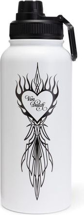 Von Dutch 32oz Hydration Double Walled Insulated Stainless Steel Bottle in Von Heart at Nordstrom