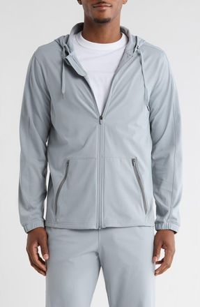 90 Degree by Reflex Warp Fleece Zip Hoodie in Weathervane at Nordstrom Rack, Size Xx-Large