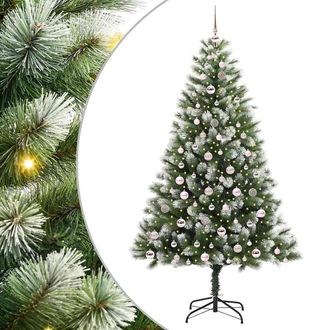 vidaXL &Aacute;rbol De Navidad Artificial Plegable Con Nieve Esponjosa 210 Cm Vidaxl