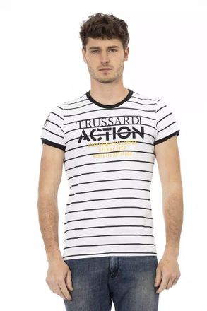 Trussardi Gestreepte Ronde Hals T-shirt