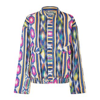 Lollys Laundry Shirts, female, Multicolor, XL, Multi HawaiiLL Jacket LS Stylish