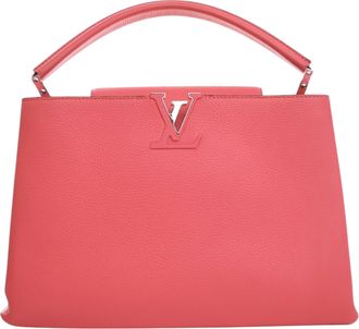 Louis Vuitton Pre-owned Womens Capucines Top Handle Leather Bag - Light Pink - One Size