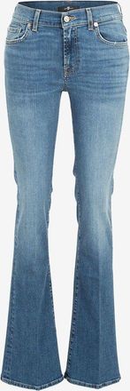 7 For All Mankind Ausgewaschene Used-Look-Jeans Bootcut Soho Light