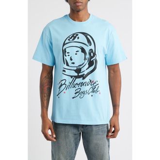Billionaire Boys Club BB Helmet Head Cotton Graphic T-Shirt in Baltic Sea at Nordstrom, Size Xx-Large