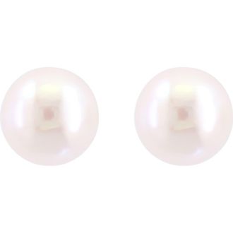 Effy 14K Gold Akoya Pearl Stud Earrings in White at Nordstrom Rack