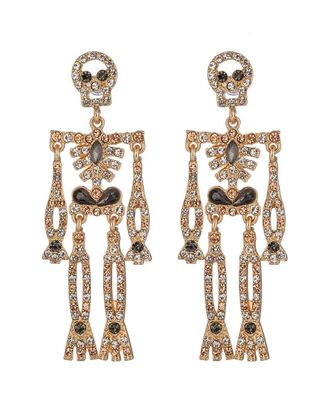 Eyecandy LA Eye Candy La Skull Drop Earrings