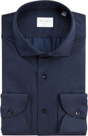 Xacus Active Shirt - Heren - Zakelijke Overhemden - Blauw - 2XL - Leer - Overhemden