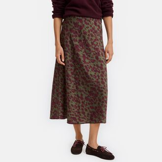 La Redoute Collections Lange rok met tie-dye-print