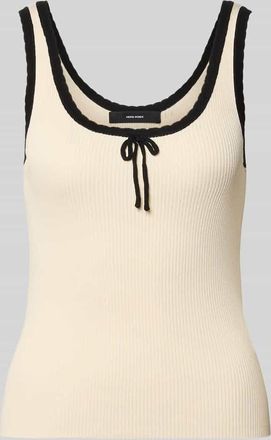 Vero Moda Slim Fit Tank Top aus Viskose-Mix Modell BARDOT in Beige Melange, Gr&ouml;&szlig;e XL