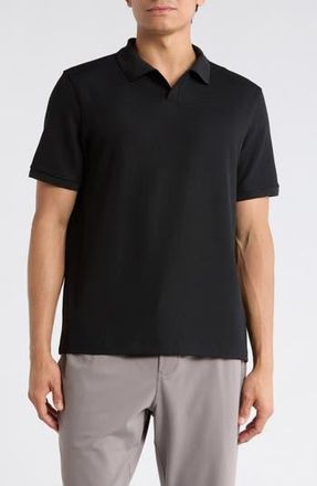 Zella Johnny Collar Golf Polo in Black at Nordstrom Rack, Size Xx-Large