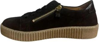Gabor Sneaker Low - Dames - Sneakers - Bruin - 39 1/2 EU - Leer - Schoenen