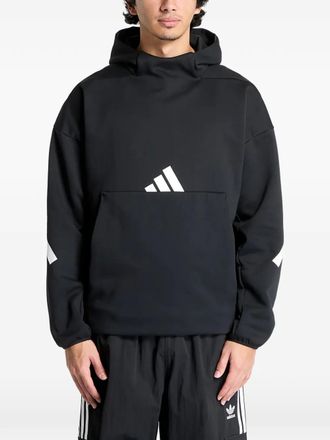 adidas logo-print hoodie - Black