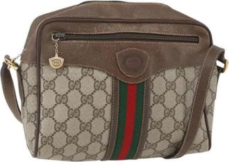 Gucci Pre-owned Cross Body Bags, female, Beige, Size: ONE SIZE Pre-owned Vintage Cross Body Bag