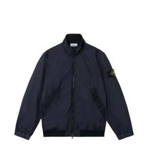 Stone Island Light Jackets, male, Blue, Size: 2XL Stone Island Jackets Blue