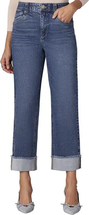 Wit & Wisdom Wit & Wisdom Fray Cuff Boyfriend Jean