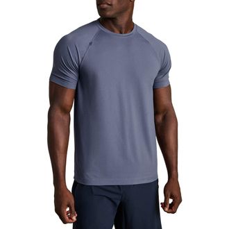 Rhone Reign Performance T-Shirt in Shale Blue at Nordstrom, Size Xx-Large
