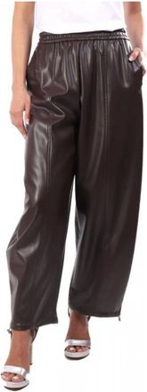 Pinko Pinko, Dames, Broeken, Bruin, Maat: S