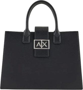 A|X Armani Exchange Shopping Bag - - Bags - Donna - Nero - ONE SIZE