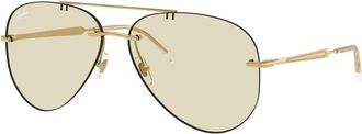 Ray-Ban Pilotenzonnebril - unisex - Zonnebrillen - Geel - 59 MM - Accessoires