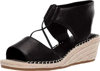 Eileen Fisher Agnes Black Tumbled Leather AGNES-TL-001 Womens