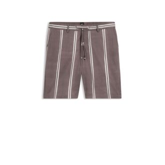 BOSS Printed-pattern shorts in stretch cotton