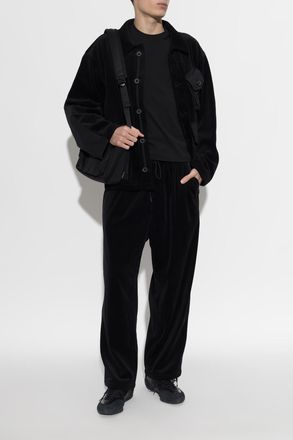 Yohji Yamamoto Corduroy Jacket With Pockets, Mens, Black