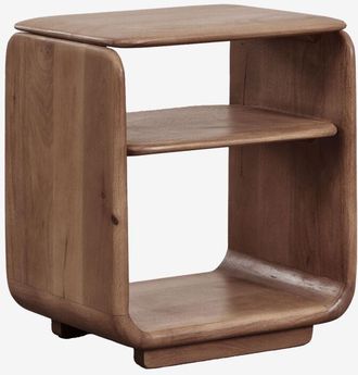 Sklum Mesa Auxiliar Rectangular 40x30 Cm En Madera Tinsley Sklum