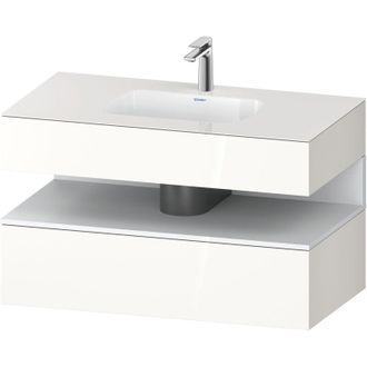 Duravit Qatego Lavabo Encastrado Con Base De Lavabo Consola, - Duravit