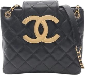 Chanel Pre-owned Matelasse As 4596 Handbag - Dames - Vintage Schoudertas - Zwart - ONE Size - Leer - Vintage