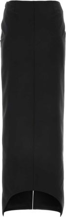Givenchy Womens Skirt Black Wool Mohair
