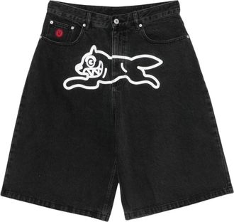 Icecream Running Dog Triple Scoop Denim Shorts - Heren - Denim shorts - Zwart - W30 - Denim - Korte Broeken