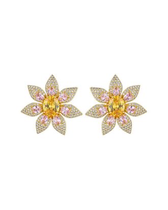 Eyecandy LA Eye Candy La Luxe Collection 18K Plated Cz Spike Earrings