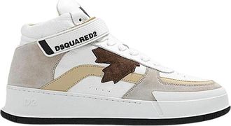 Dsquared2 Leren en su&egrave;de heren sneakers - Heren - Sneakers - Wit - 40 EU - Su&egrave;de - Schoenen