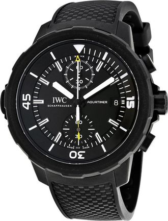 IWC Pre-owned IWC Aquatimer Chronograph Chronograph Black Dial Mens Watch IW379502