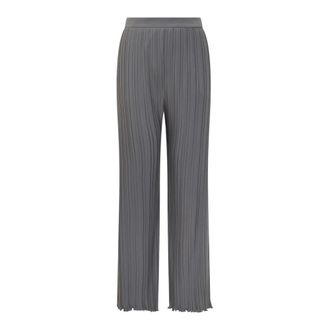 Lanvin Dames, Broeken, Grijs, Maat: S Leer