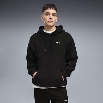 Puma Felpa con cappuccio Essentials Elevated dal taglio morbido da uomo, Accessori, Nero, XXL
