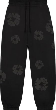 Denim Tears Katoenen trainingsbroek met vervaagd effect - Zwart