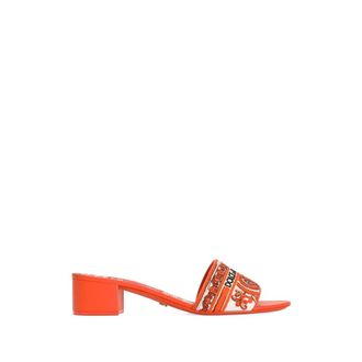 Dolce & Gabbana Maiolica Print Mule - female - Dolce & Gabbana - Heeled Mules - Orange - 3 UK - Shoes