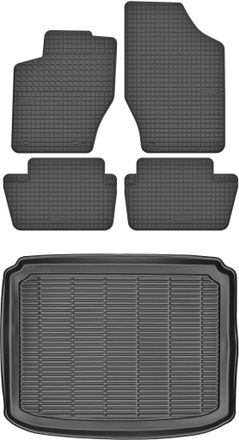 OEM Juego De Alfombrillas De Goma Para Peugeot 308 I Hatchback (2007-2013) + Alfombrilla Para Maletero