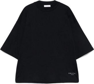 Daniele Fiesoli Blue Crew Neck Cotton T-Shirt