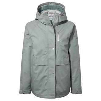 Craghoppers Womens/Ladies Saltaire Waterproof Jacket (Stormy Sea/Lunar Grey) - Blue Cotton - Size 14 UK