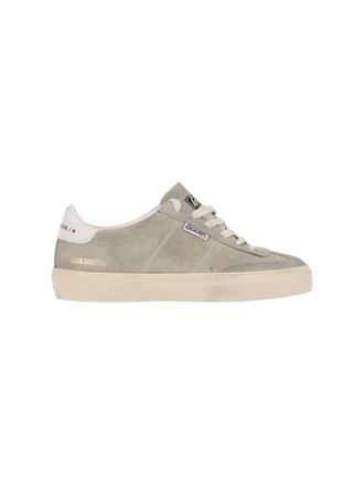 Golden Goose Gray Soul Star Worn Suede Sneakers