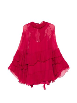 Chlo&eacute; zijden mini-jurk