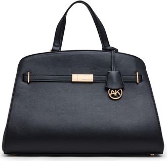 Anne Klein Large Belted Satchel in Black at Nordstrom Rack