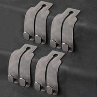 OEM Gancho Para Bolso De Coche, Gancho Para Almacenamiento En El Respaldo Del Asiento Del Coche (gris, Juego De 4)
