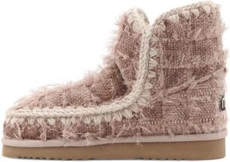 Mou Schoenen, Dames, Roze, 37 EU, Leer, Winter Boots
