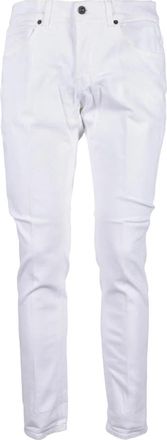 Dondup Jeans - Heren - Slim Fit Jeans - Wit - W44 - Katoen - Jeans