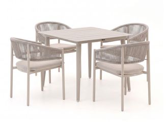 Bellagio la vita attrattiva Bellagio Panaro/Sora 90cm dining tuinset 5-delig stapelbaar